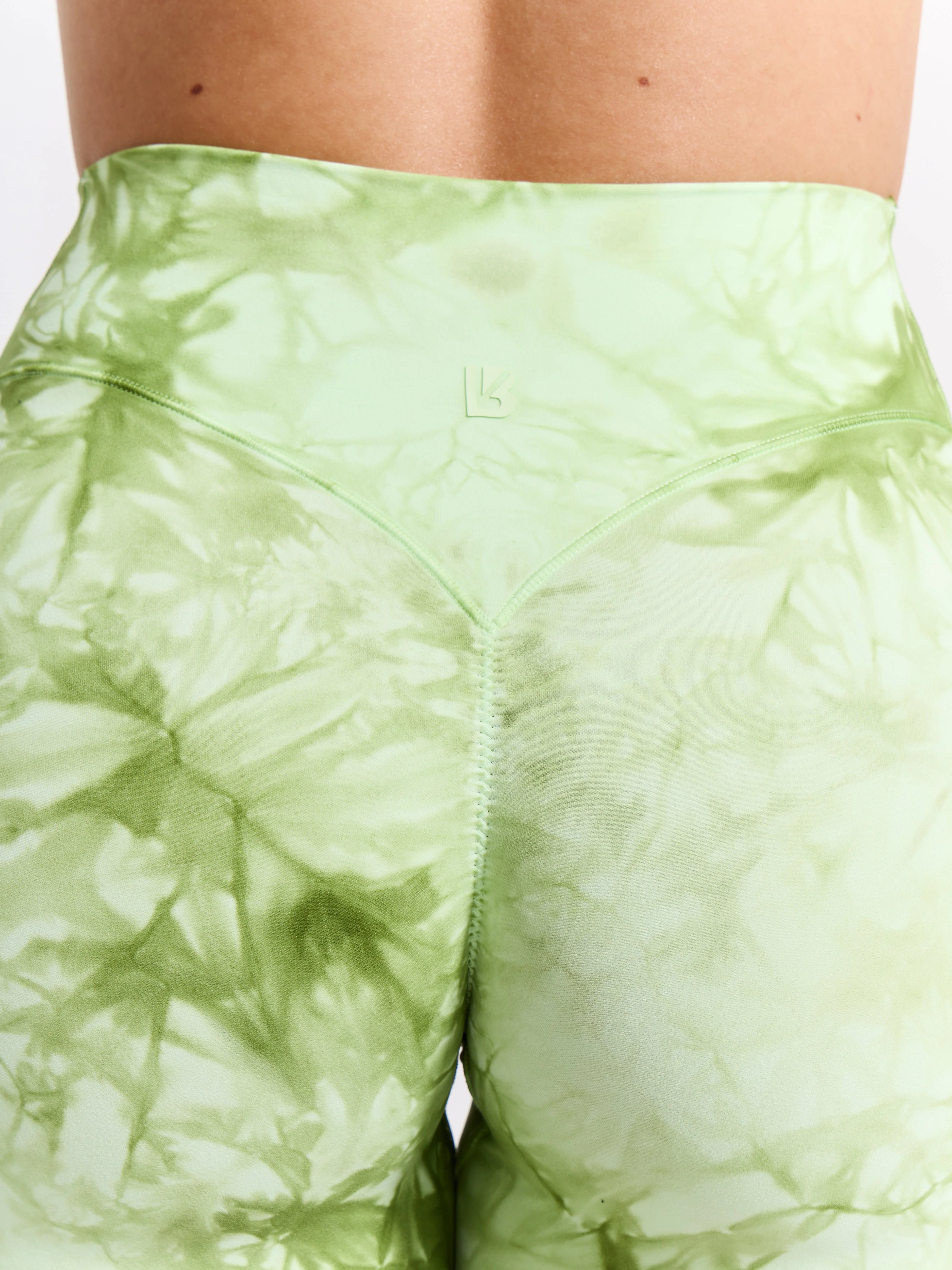 Aggressive Scrunch Short 7" - Honeydew Tie Dye - Image 3