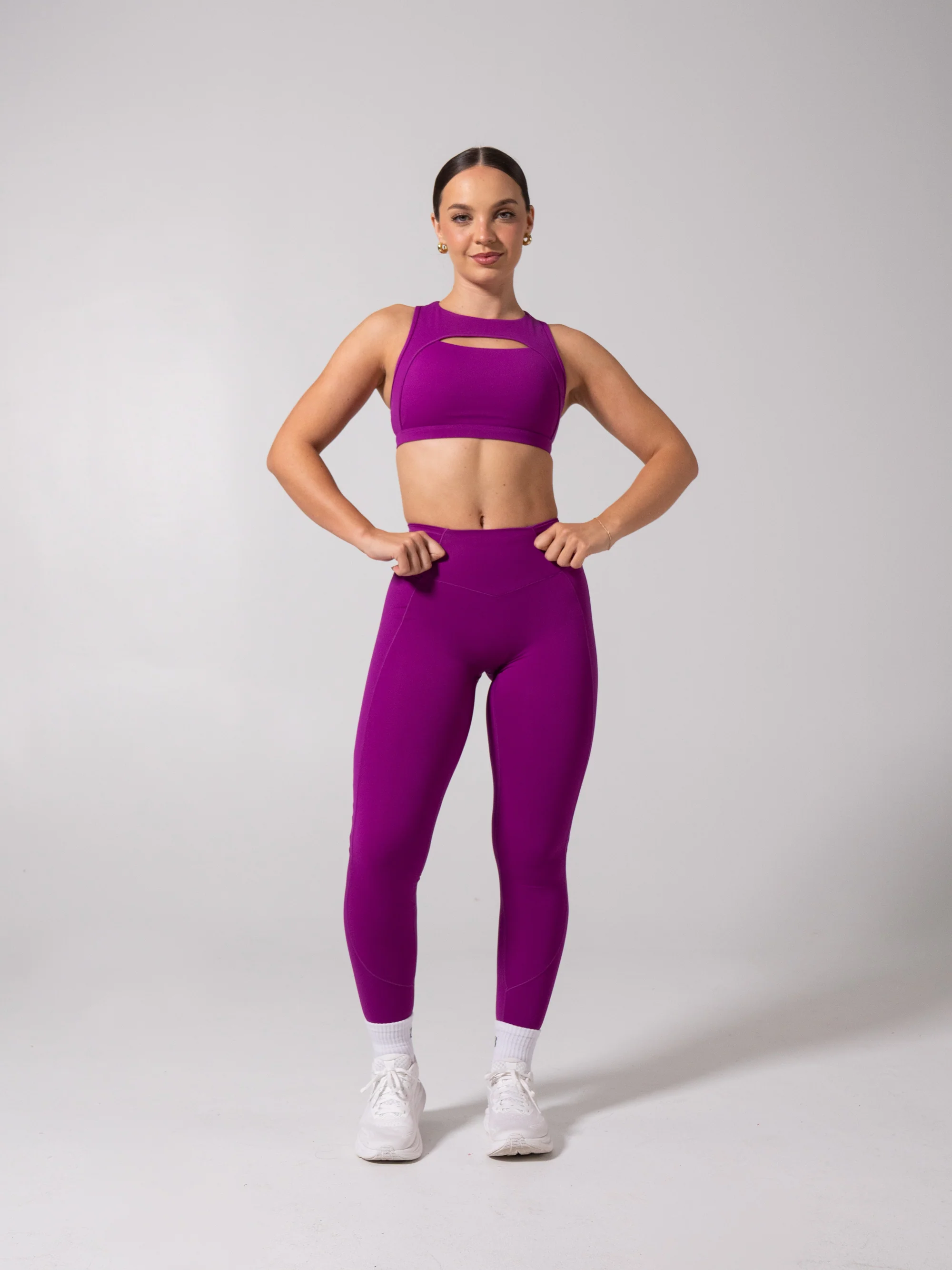Airbrush Multi Pocket Legging - Grape Juice - Image 2