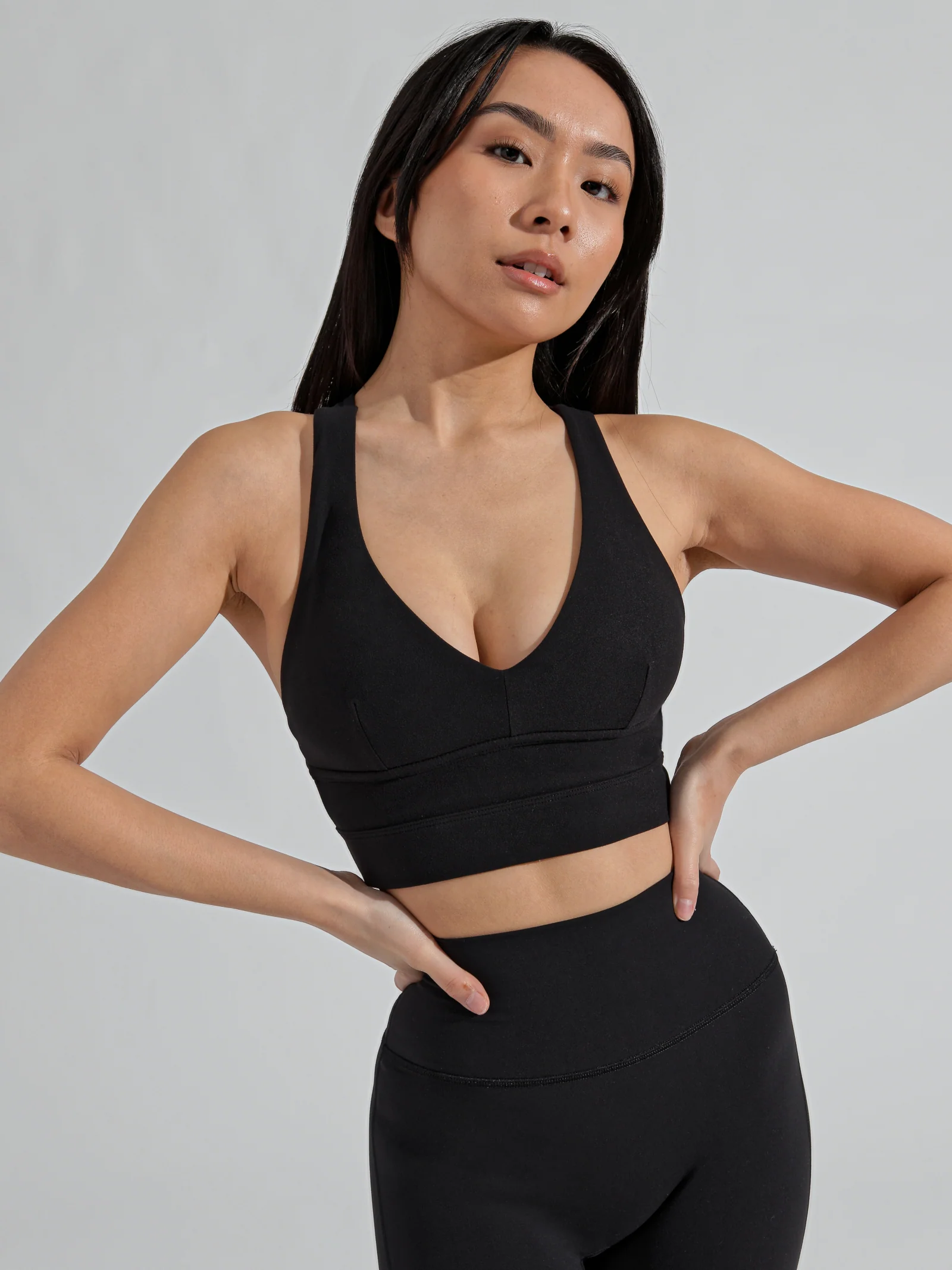 Alpha Sports Bra - Onyx Black - Image 2