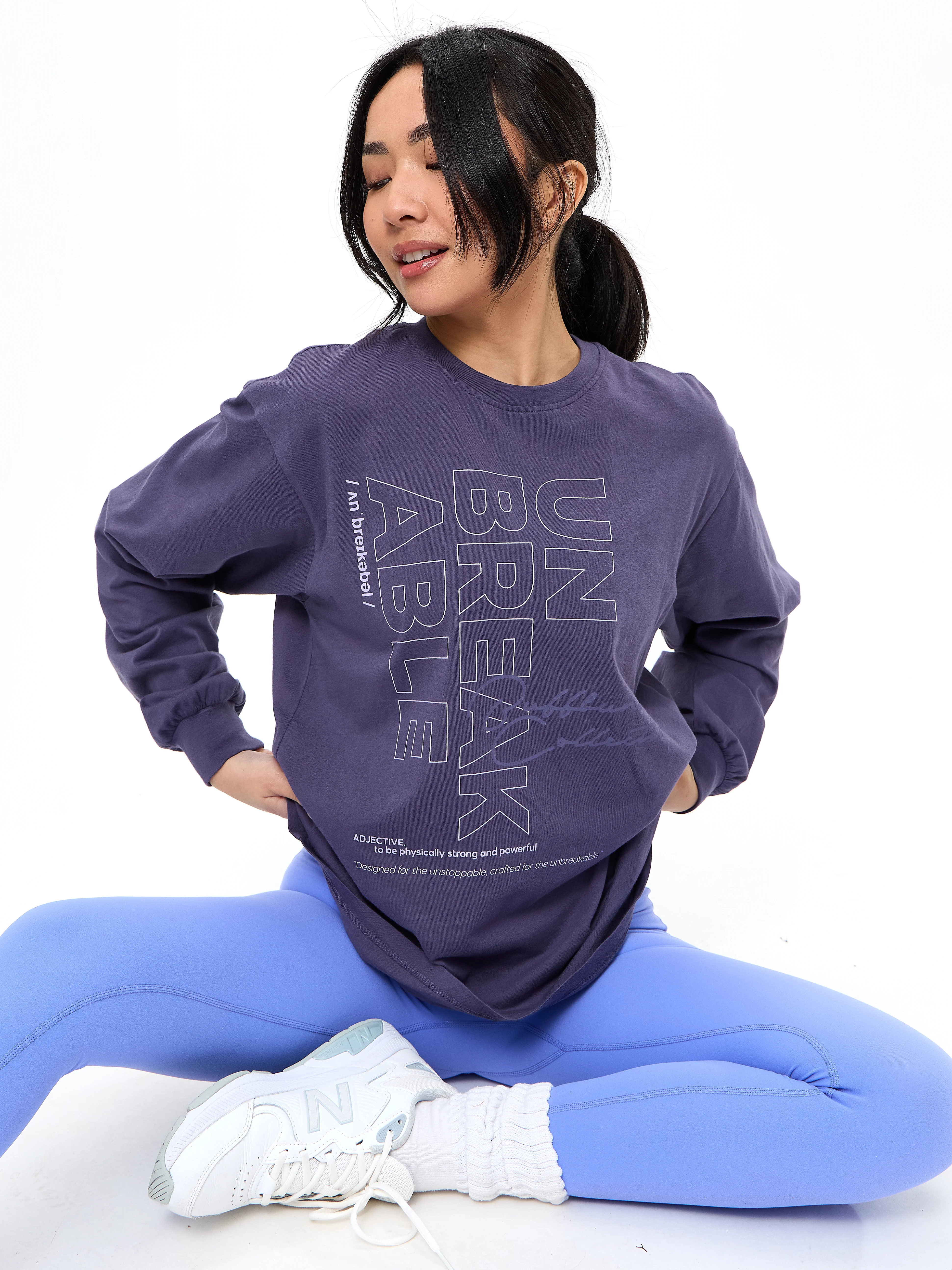 Definition Long Sleeve Tee - Shadow Berry