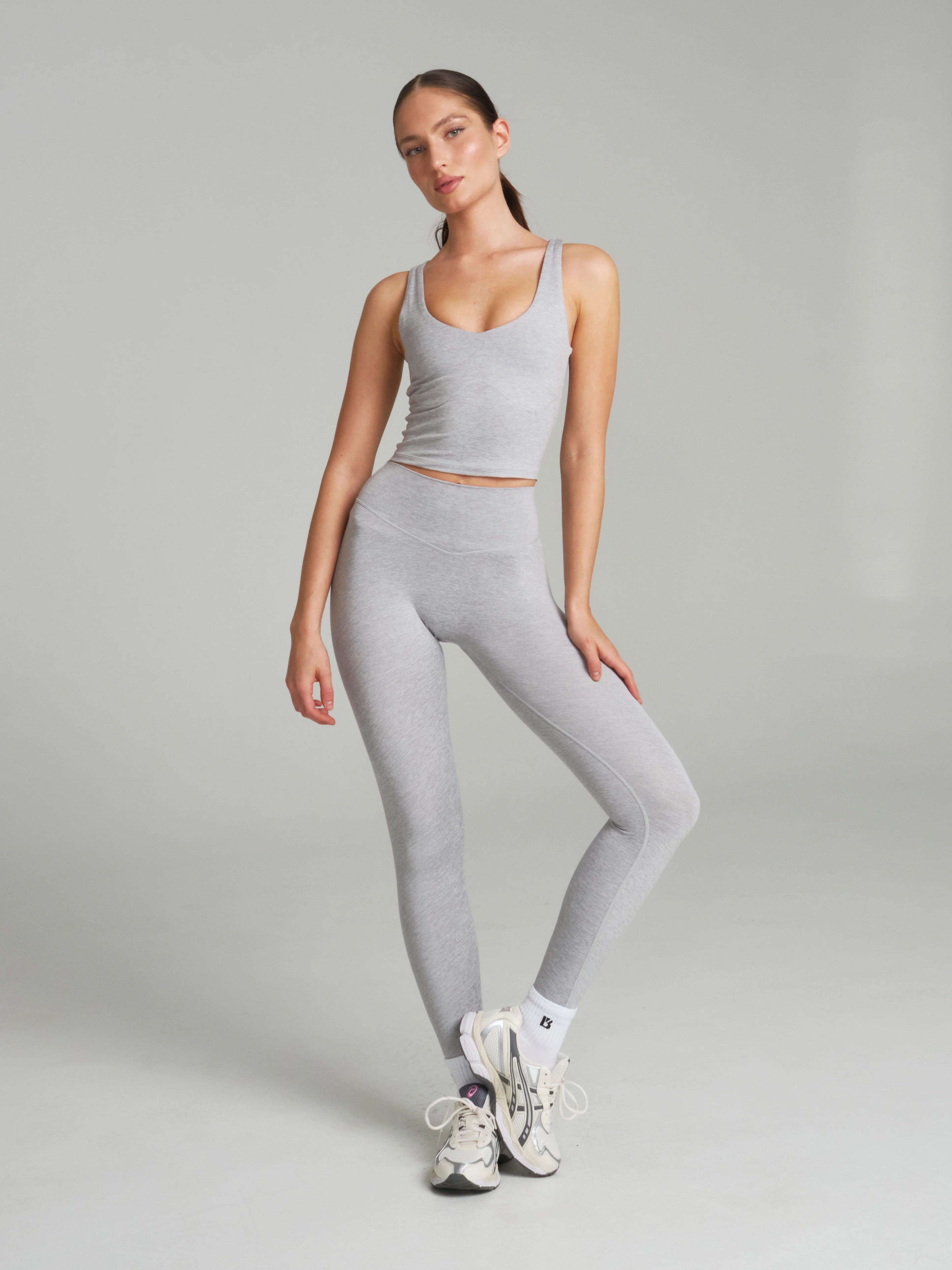 Dream Heathered Legging - Heather Grey - Image 5