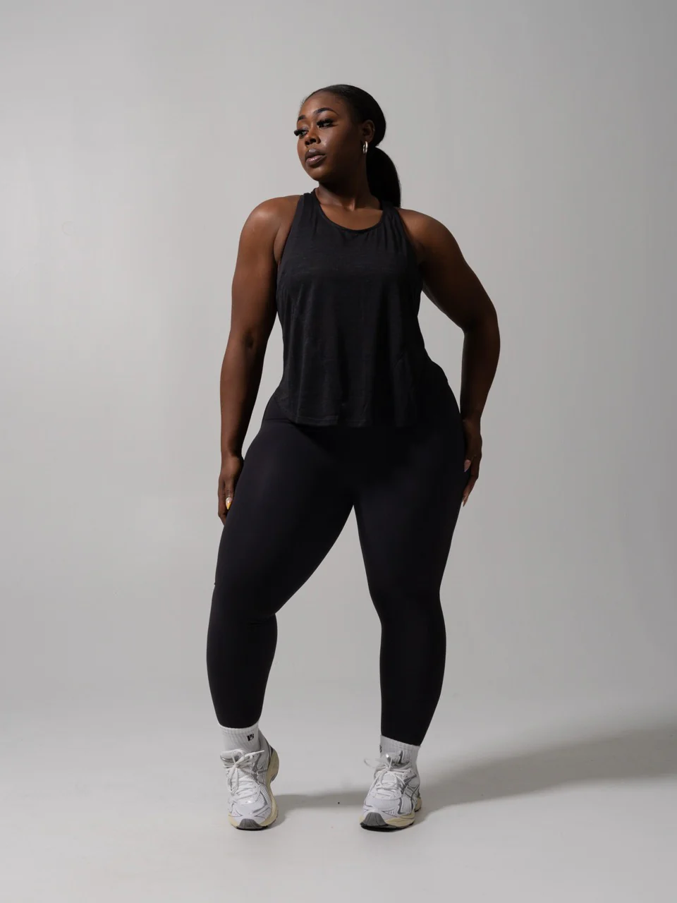 Go With The Flow Hip Tank - Onyx Black