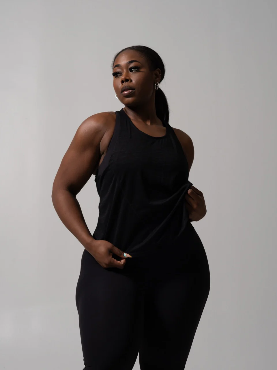 Go With The Flow Hip Tank - Onyx Black - Image 4