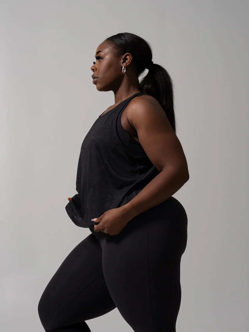 Go With The Flow Hip Tank - Onyx Black - Image 5