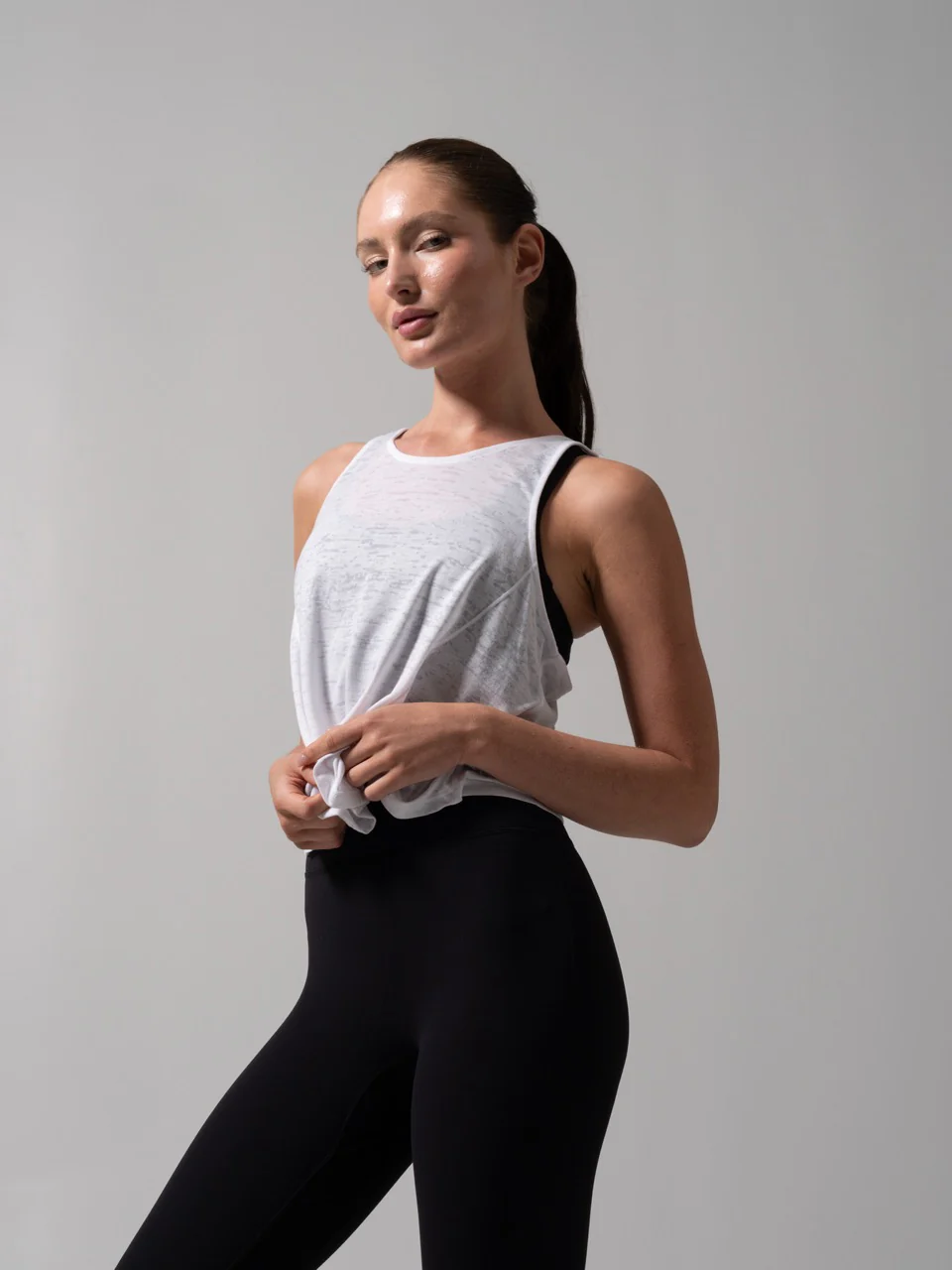Go With The Flow Hip Tank - White - Image 4