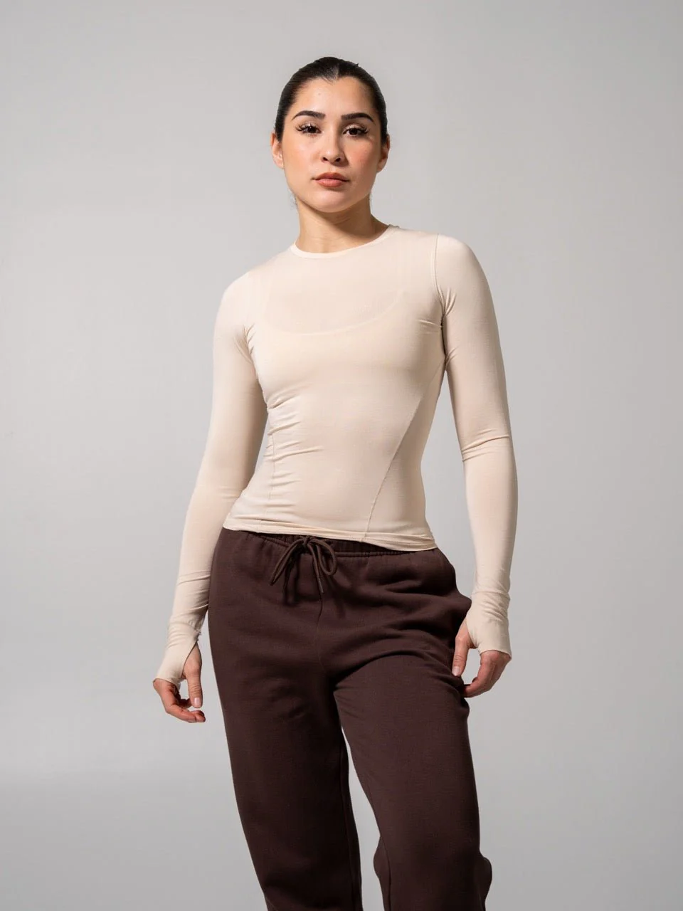 Halo Long Sleeve Hip Tee - Stardust
