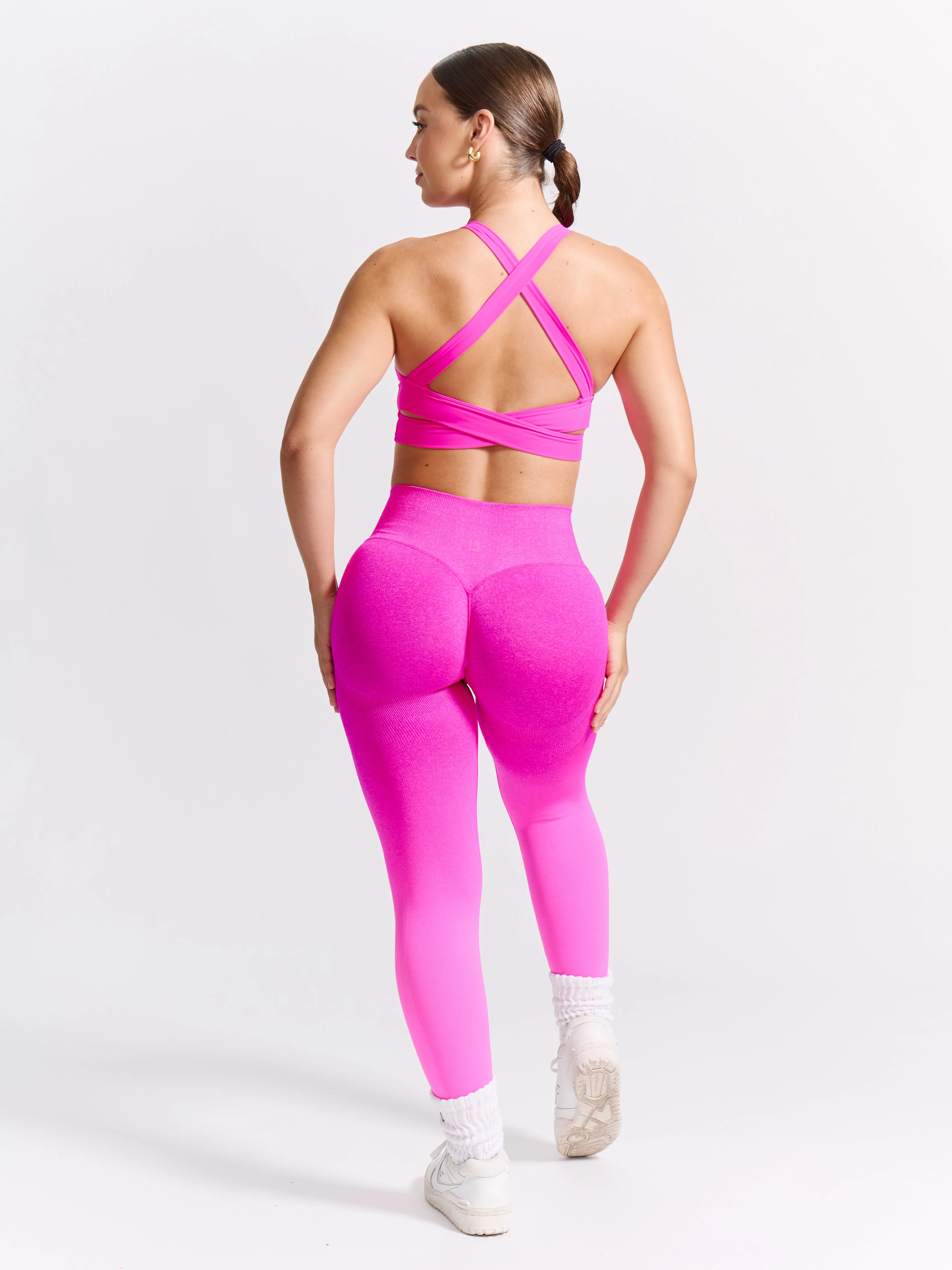Miracle Seamless Legging - Hot Pink Ombre - Image 3