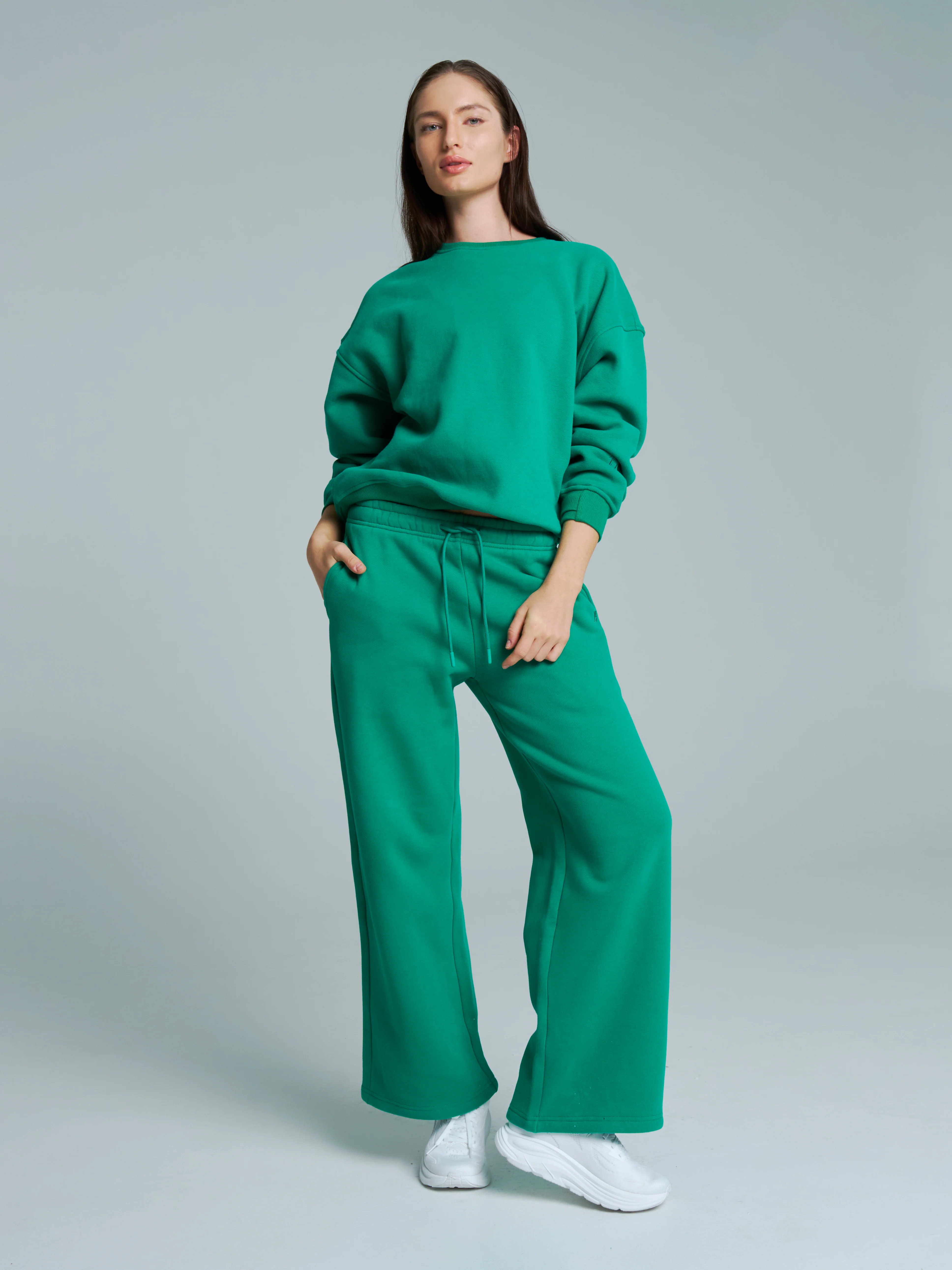 Plush Fleece Crew Pullover - Lucky Charm