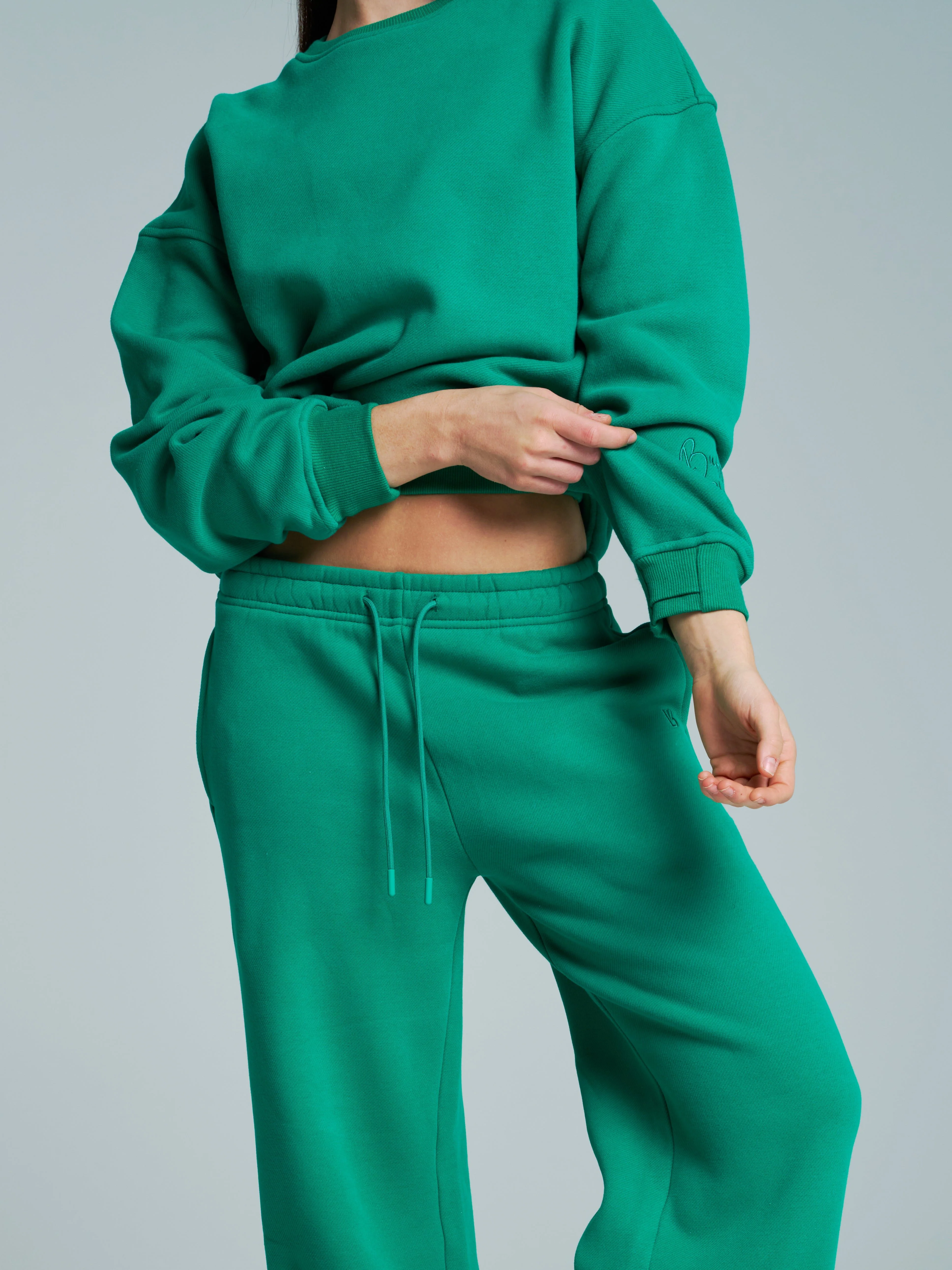 Plush Fleece Straight Leg Sweat Pant - Lucky Charm - Image 3