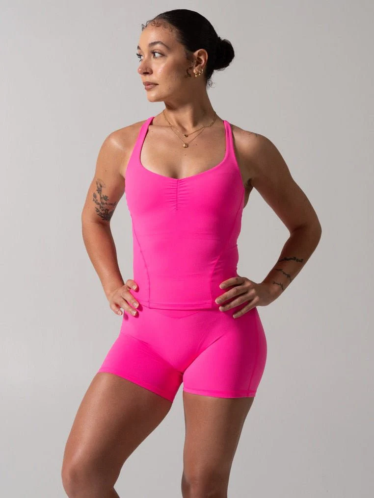 Poshknit Hip Tank - Hot Mess