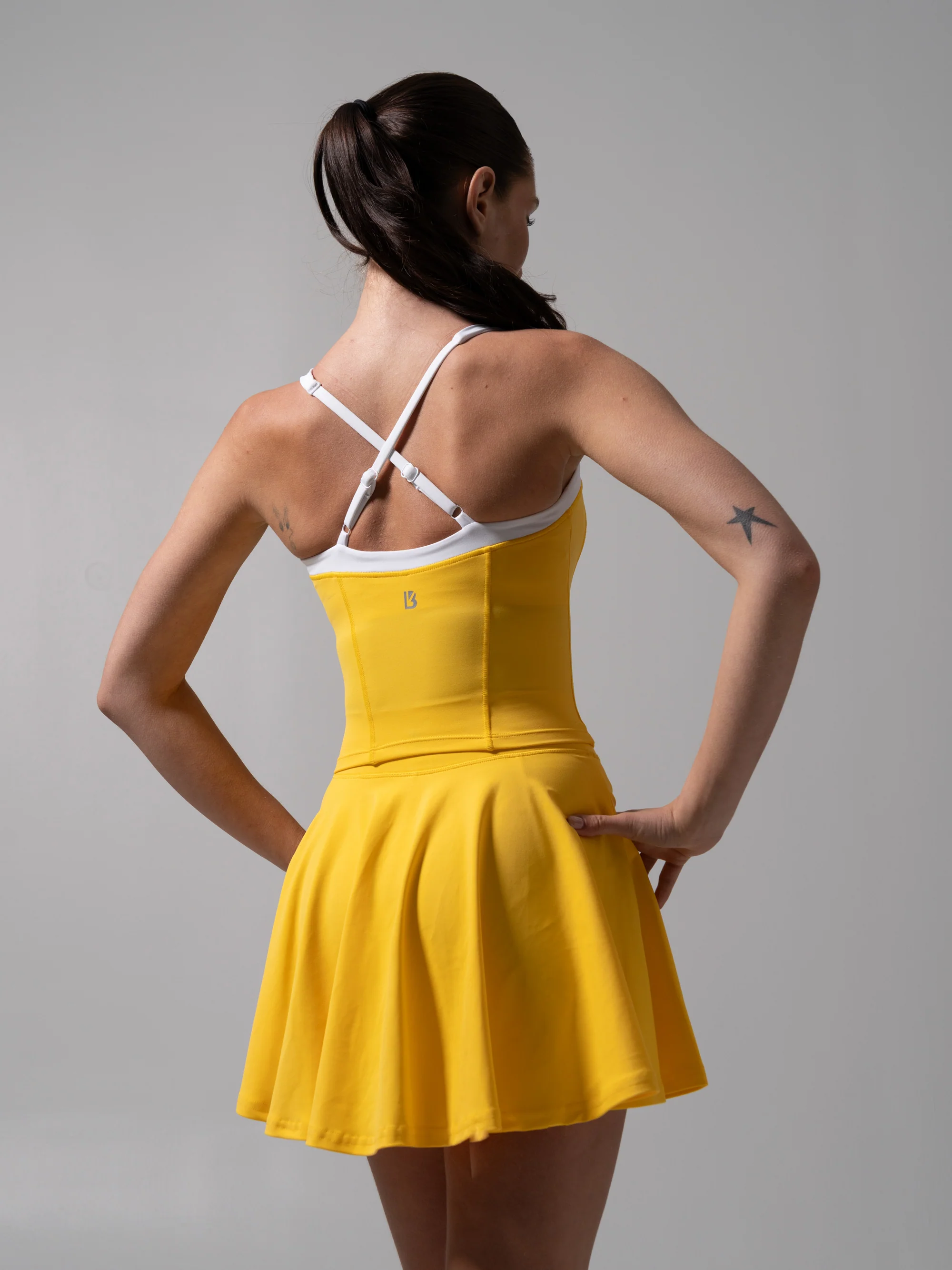 Served Waist Tank - Pineapple and White - Image 2