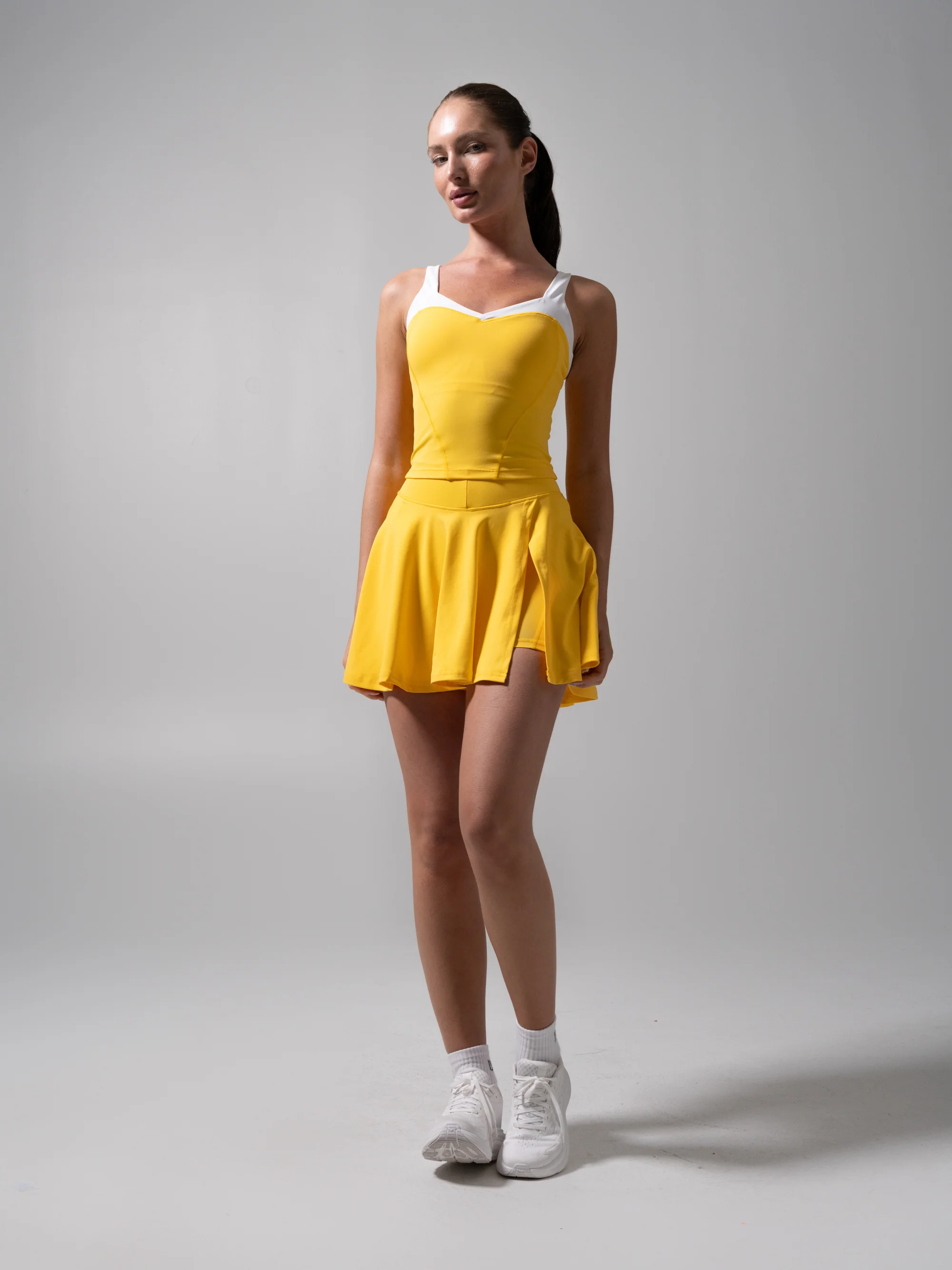 Served Waist Tank - Pineapple and White - Image 5