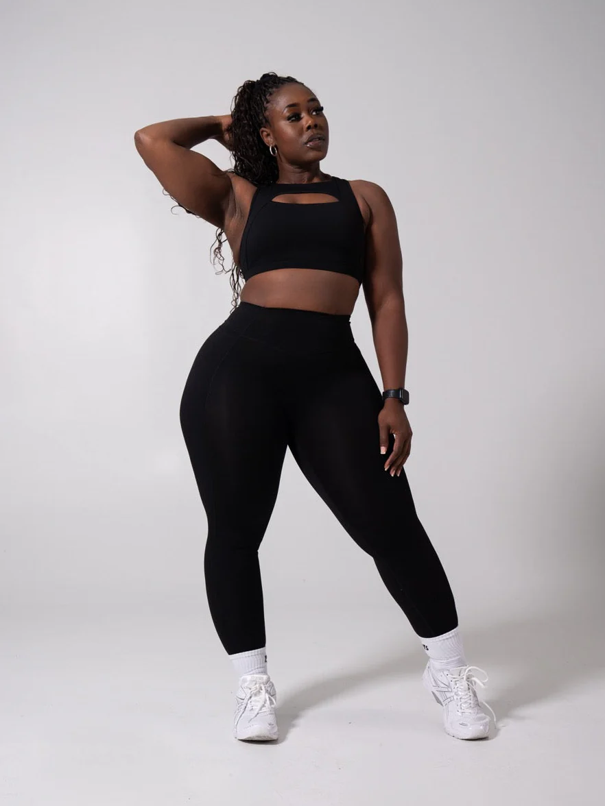 Sprint Her Sports Bra - Onyx Black - Image 7