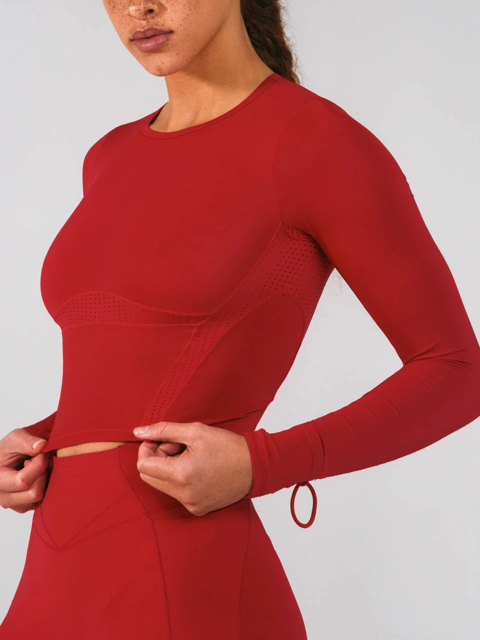 Storm Waist Top - Lipstick Red