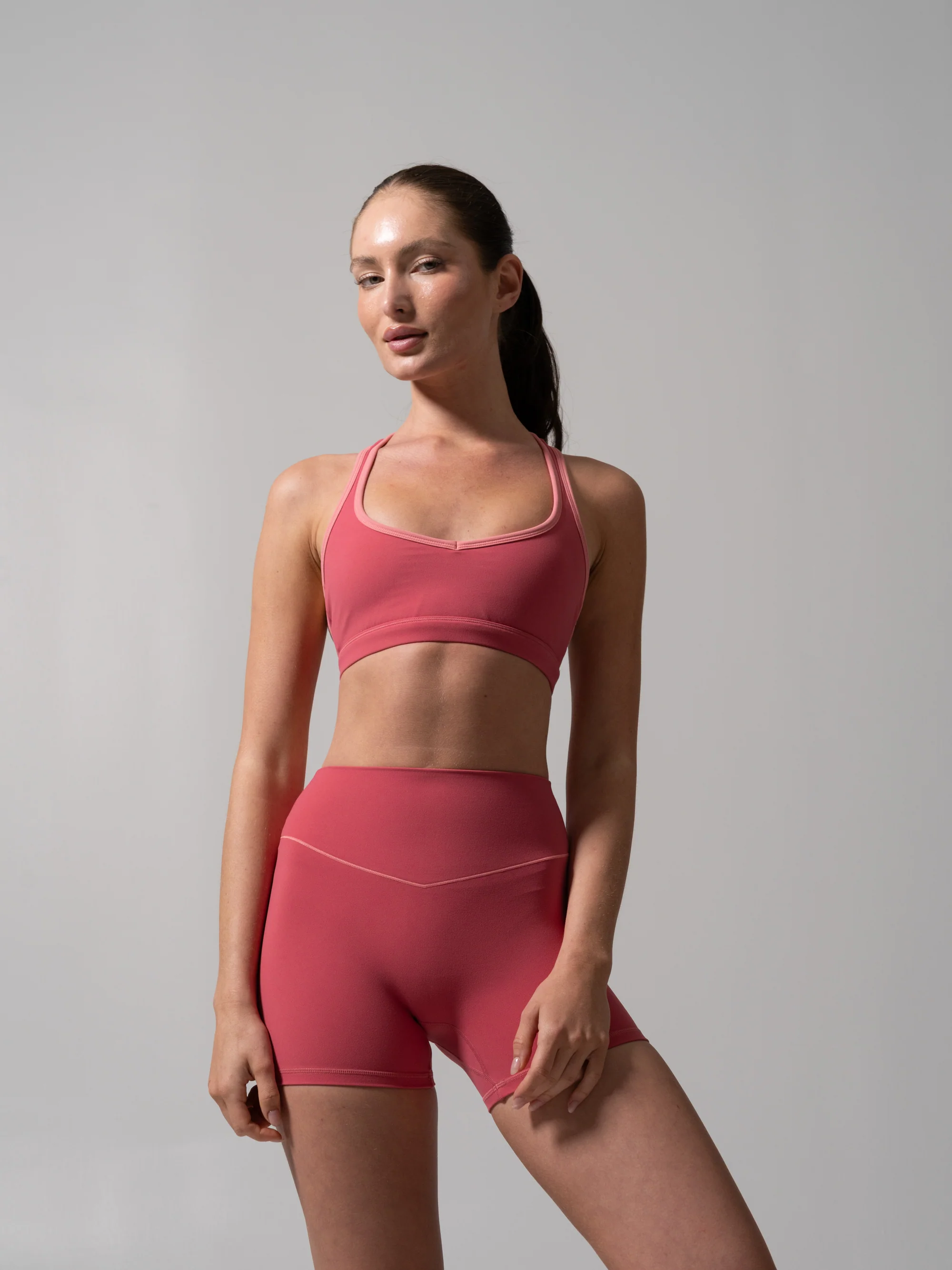 Sweetheart Nubre Sports Bra - Burnt Sugar and Rose Blush - Image 7