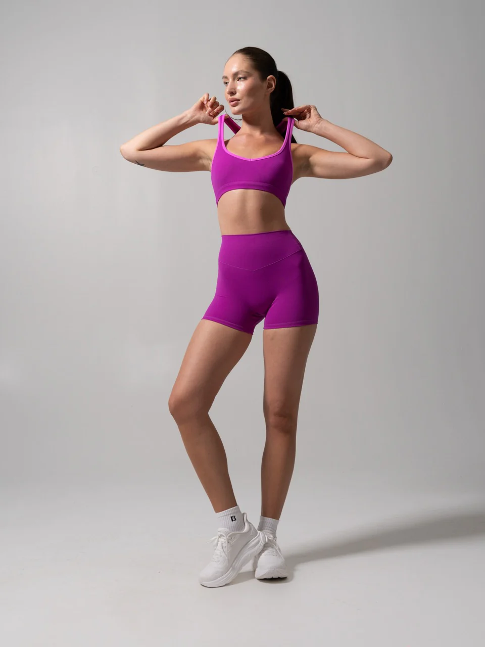 Sweetheart Nubre Sports Bra - Grape Juice and Tango - Image 2