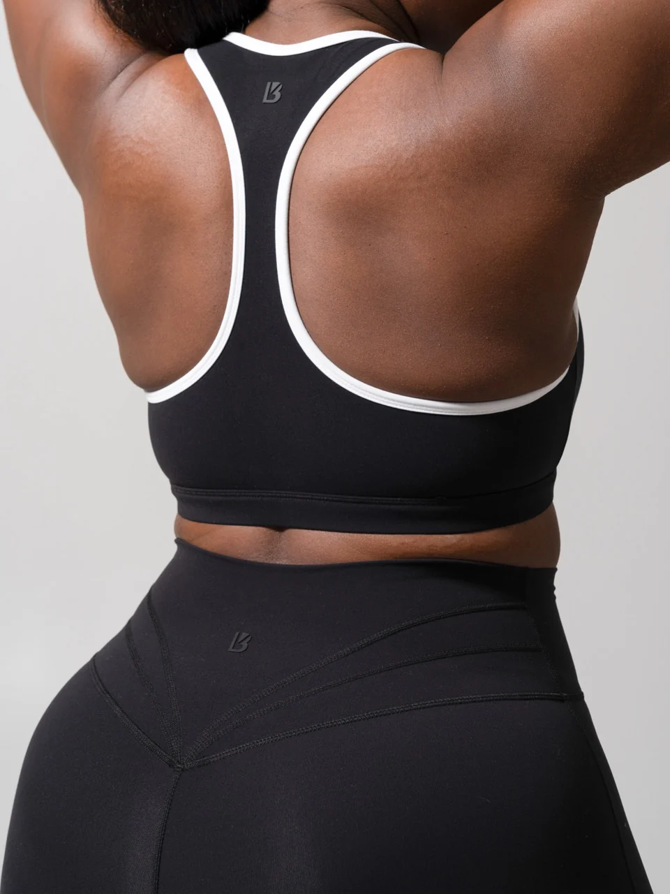Sweetheart Nubre Sports Bra - Onyx Black and White - Image 4