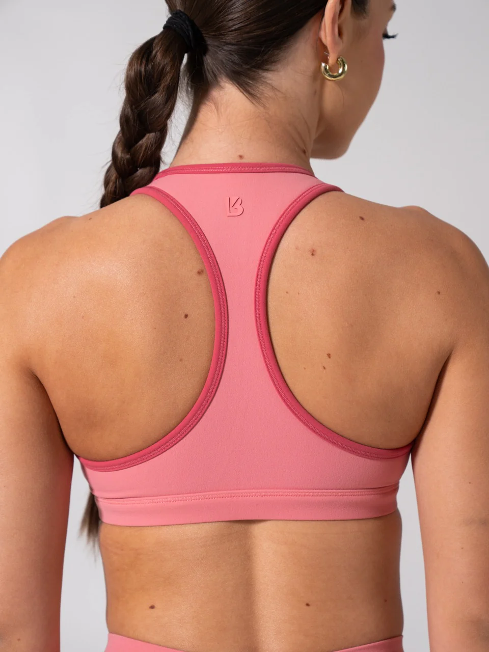Sweetheart Nubre Sports Bra - Rose Blush and Burnt Sugar - Image 2