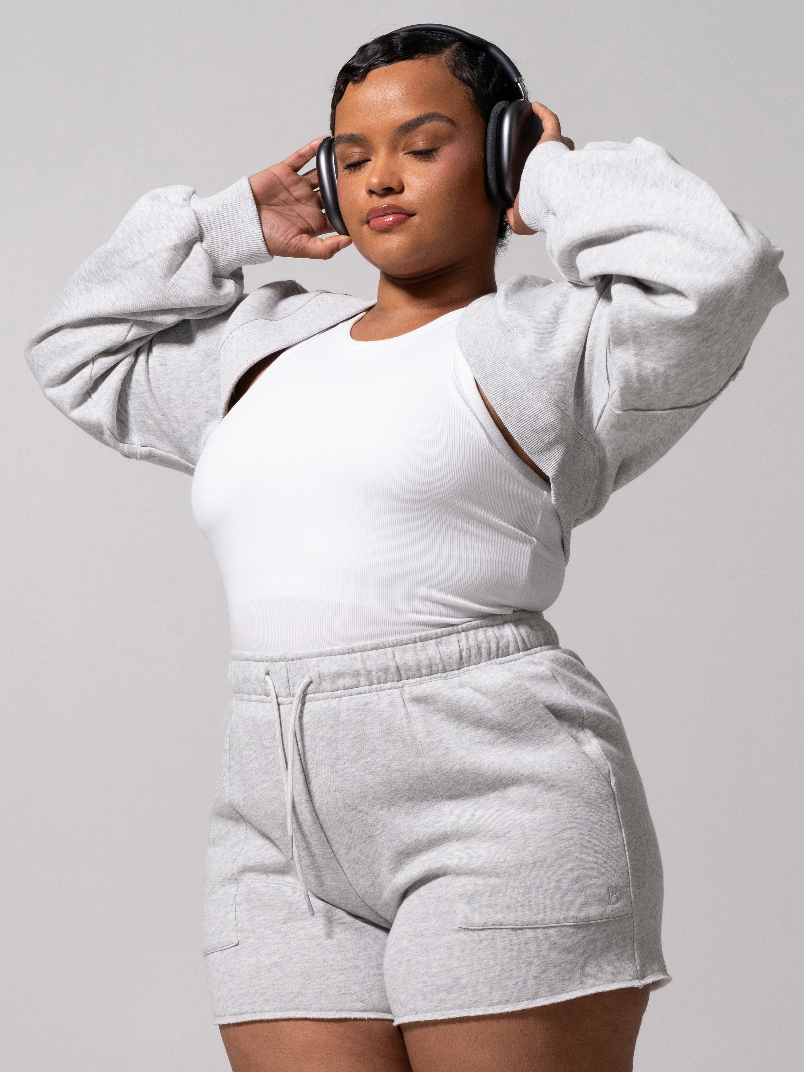 Threads Bolero - Heather Grey