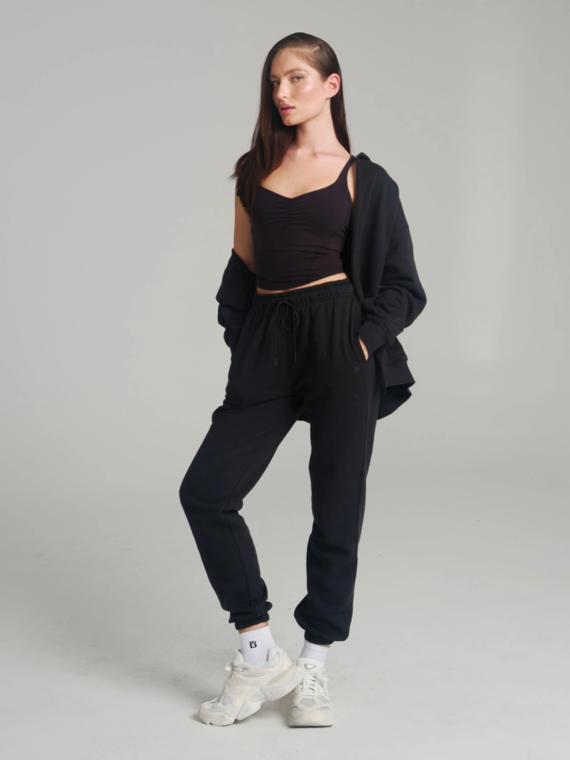 Threads Zip Hoodie - Onyx Black - Image 2